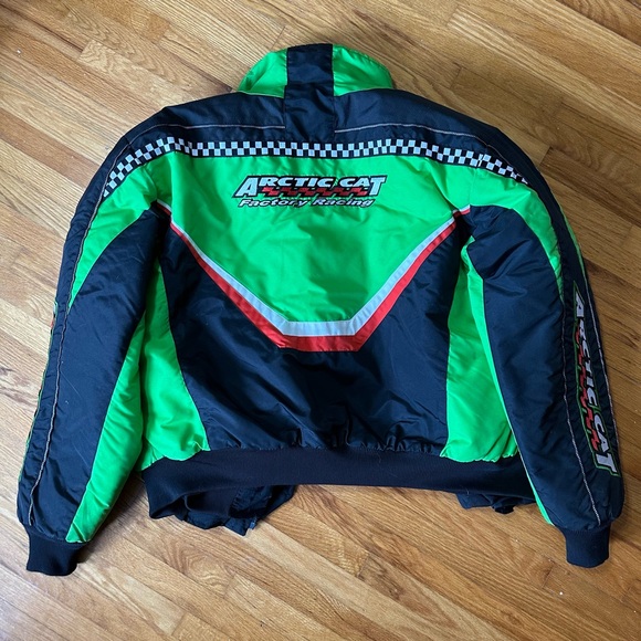 Arctic Cat Mens large Snowmobile jacket with zip out liner, excellent condition - Picture 2 of 9